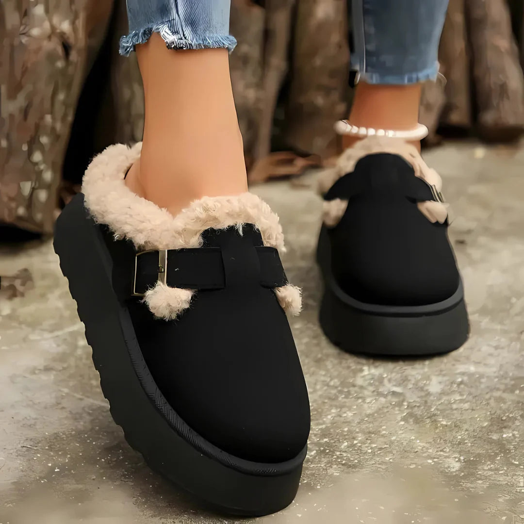 Soft Buckle Slippers
