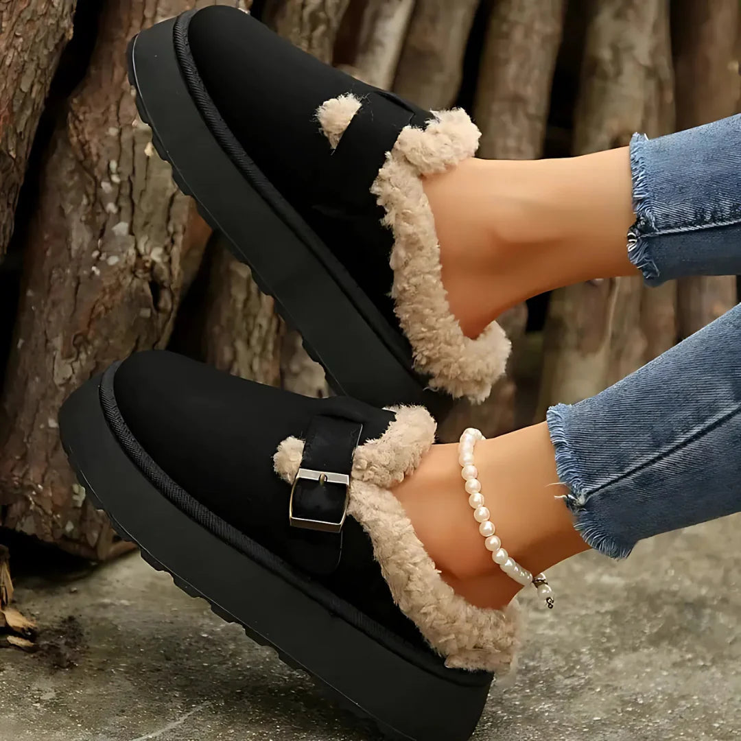 Soft Buckle Slippers