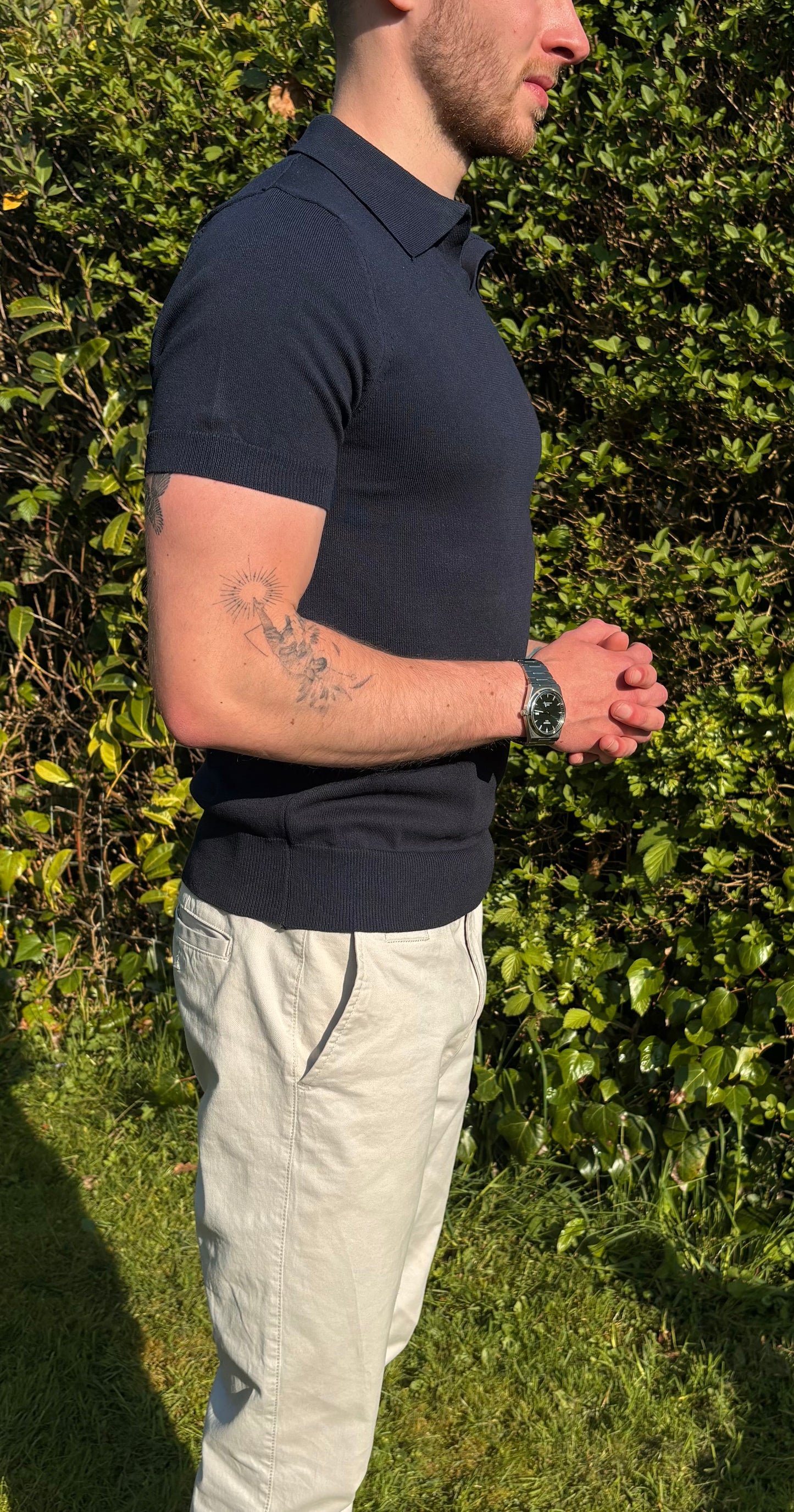 Legacy Knitted Muscle Polo