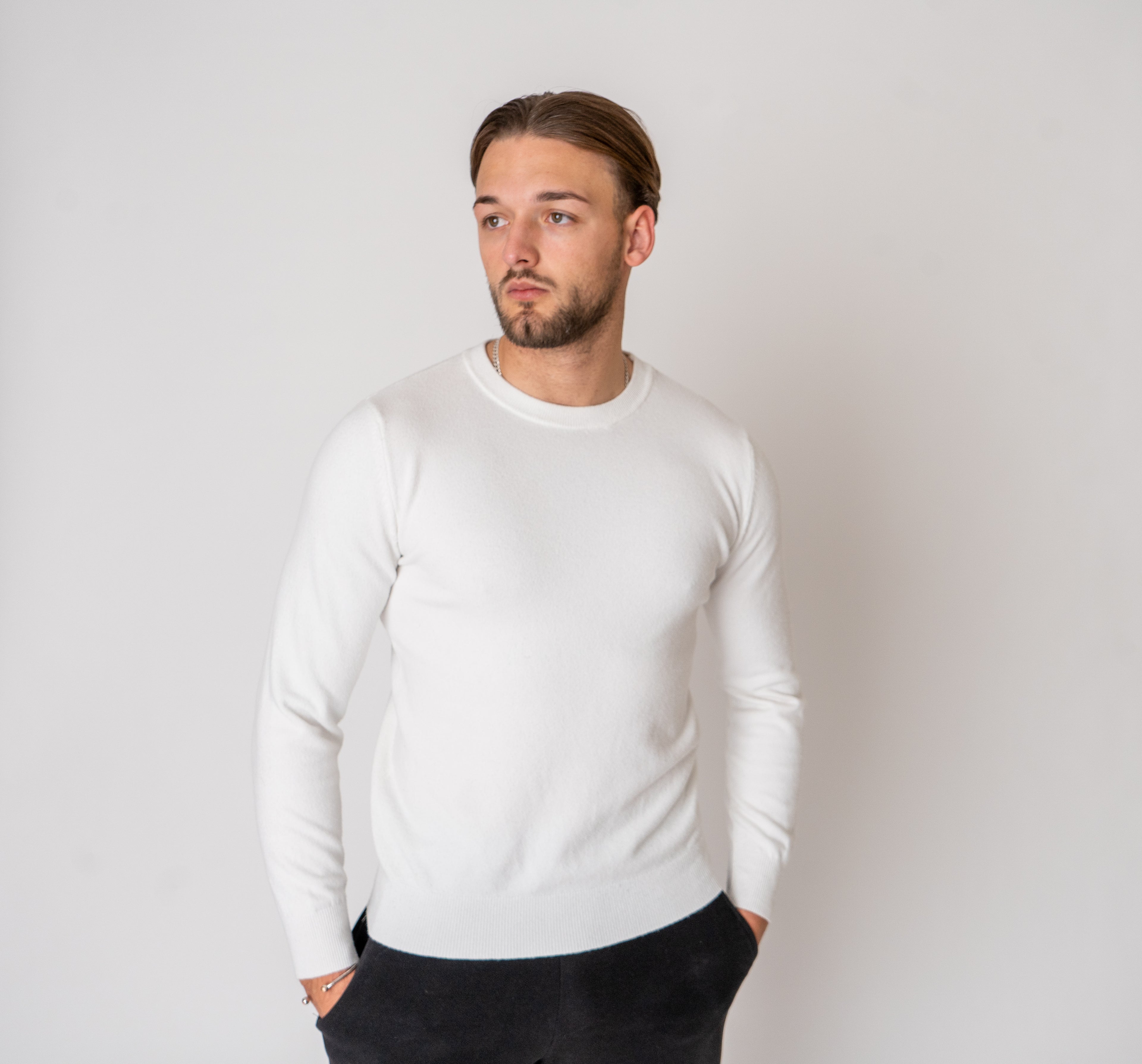 Light Knit Purl Sweater