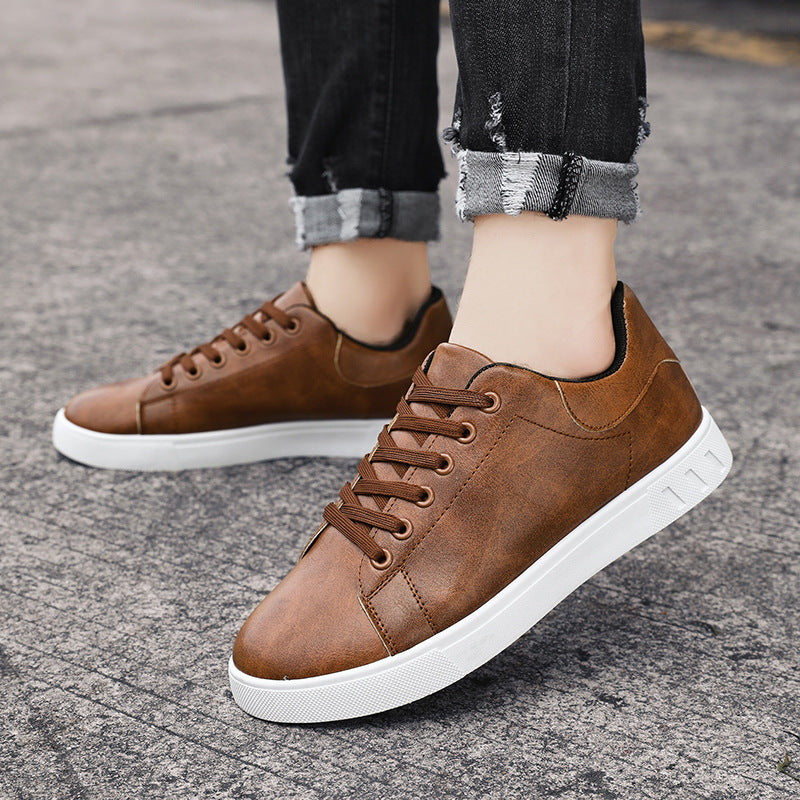 Men's Smart Leather Trainers