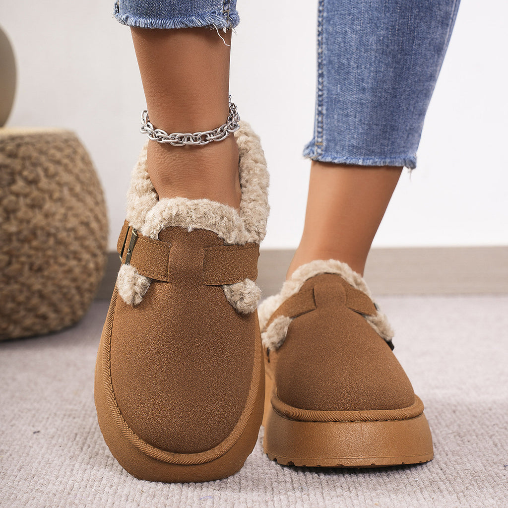 Soft Buckle Slippers
