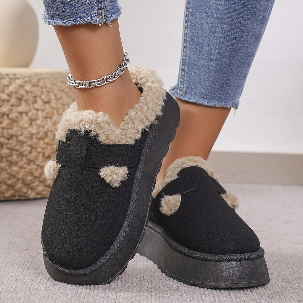 Soft Buckle Slippers