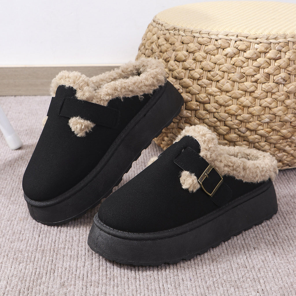 Soft Buckle Slippers