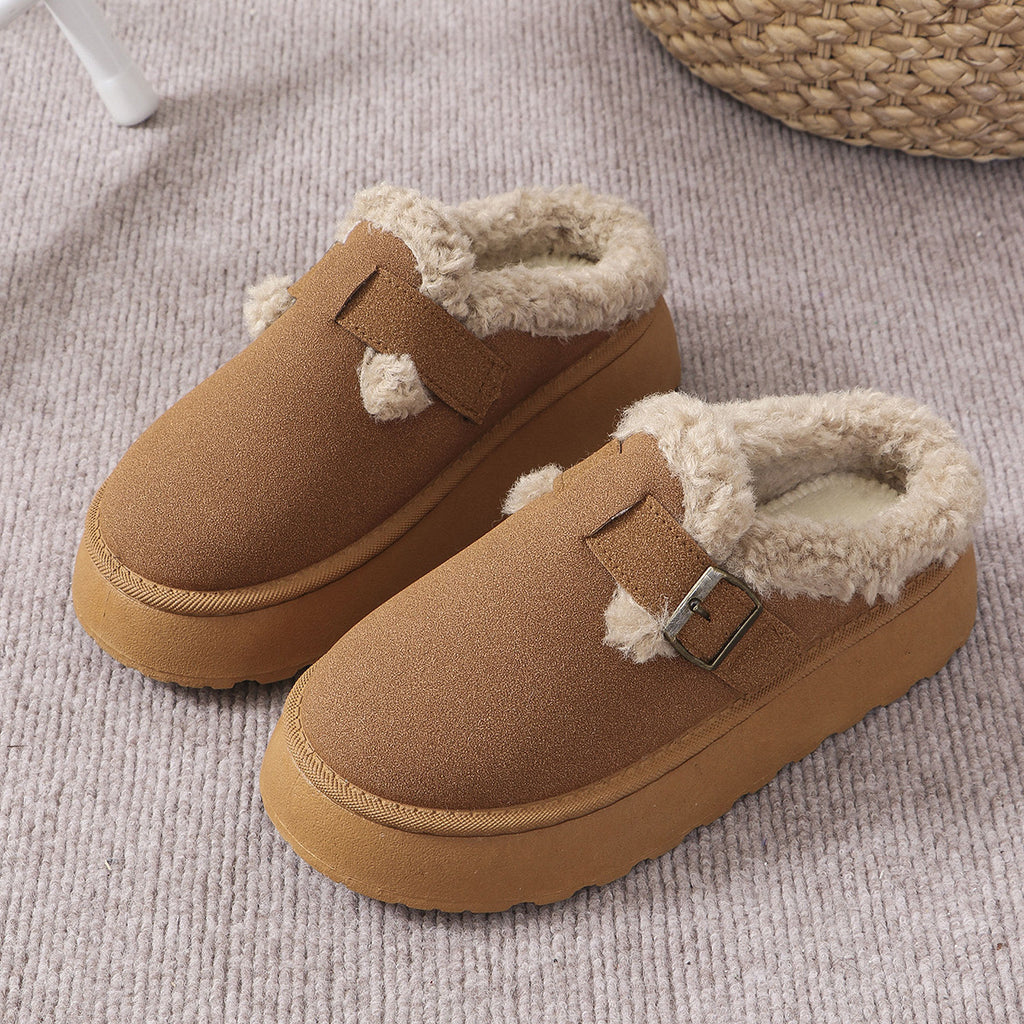Soft Buckle Slippers